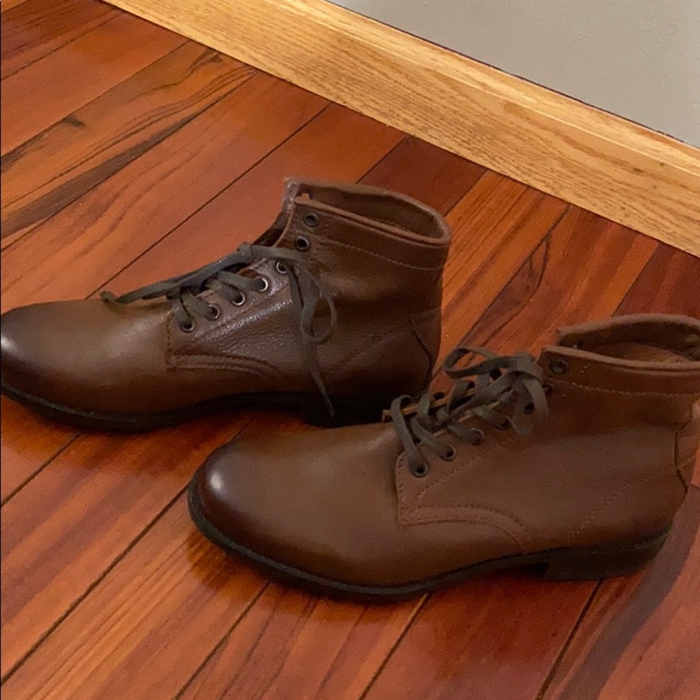 Frye brown leather boots